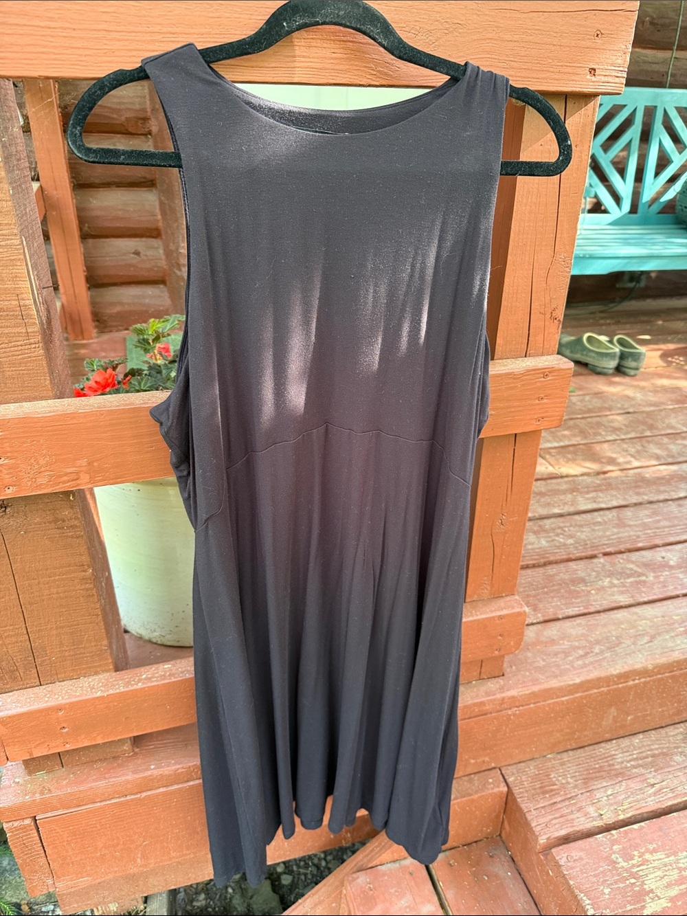 Athleta Dark Brown Sleeveless Dress, size XL tall